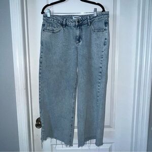 RSQ Women's Light Wash Low Rise Baggy Jeans